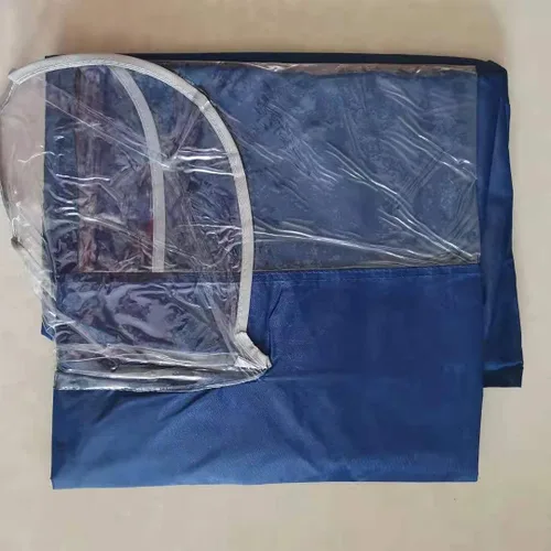 Vista 3 de Superbig Scooter Impermeable Capa Alargar Impermeable Poncho Grande Capa de Lluvia-Cian, Cian