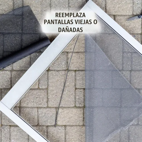 Vista 6 de Malla de malla para ventana, reparación de pantallas para puerta, mascota, negro, 36 pulgadas x 100 pies