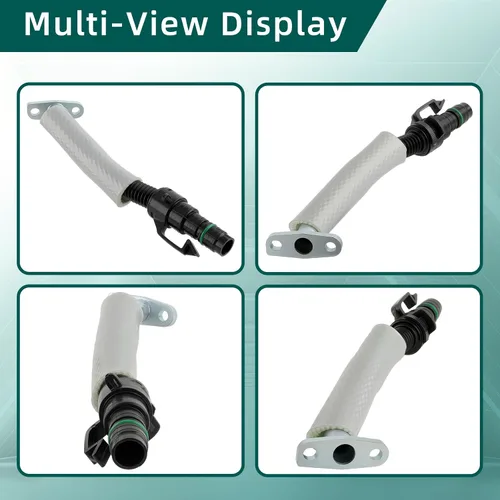 Vista 3 de AUTOKAY Tubo de retorno de aceite Turbo con junta para Chevy Cruze Sonic Trax Buick Encore 2011-2019 1.4L, manguera de retorno de aceite