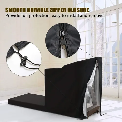 Vista 2 de Treadmill Cover for Non-Folding Home Treadmill with Zipper and Drawstring