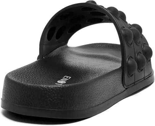 Vista 6 de Engtoy Sandalias para niños y niñas, unisex, ligeras, antideslizantes, puntera abierta, cómodas, para ducha, playa, divertidas sandalias