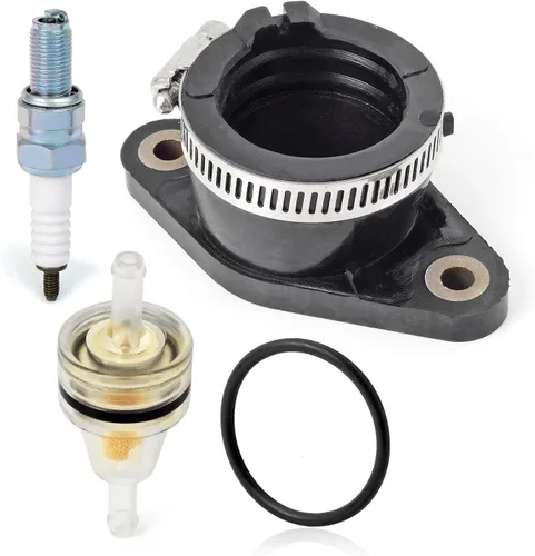 Vista 3 de Bota de carburador colector de admisión y bujía para Honda TRX350 Rancher 350 TRX450 S ES Foreman 450 1998-2006 16210-HN5-671 16210-HN0-A01