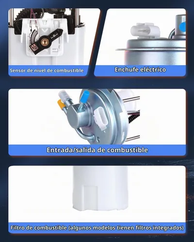 Vista 8 de ECCPP Conjunto de bomba de combustible eléctrica E3678M para Chevrolet