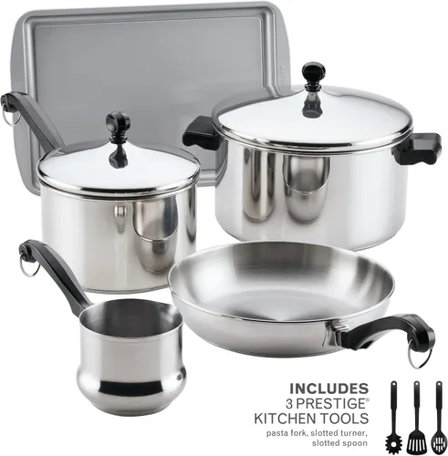 Vista 47 de Farberware Olla clásica de vapor hecha en acero inoxidable, 3 qt.