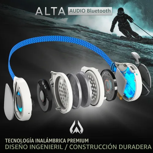 Vista 6 de Wildhorn Alta - Altavoces inalámbricos Bluetooth para casco de esquí, auriculares de snowboard