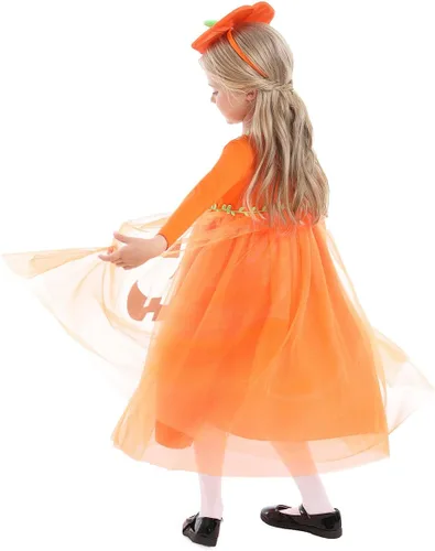 Vista 7 de Seasons Disfraz de calabaza iluminada, talla para niños de 3 a 4 años