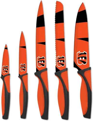 Vista 29 de The Sports Vault NFL Chicago Bears - Juego de cuchillos de cocina (5 piezas)