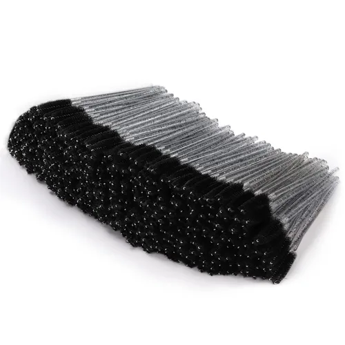 Vista 14 de Tbestmax 100 cepillos desechables para pestañas, varitas de rímel para extensión de pestañas de ojos, cejas y maquillaje, color rosa