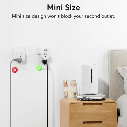 Vista 7 de EIGHTREE Enchufe inteligente, salida WiFi funciona con Alexa y Google Home, enchufe inteligente para el hogar con control remoto y función