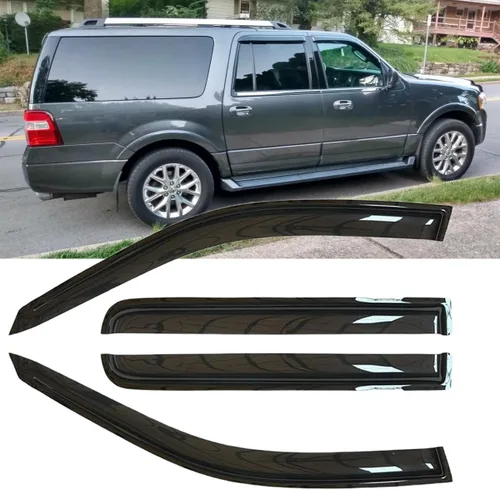 Vista 12 de Original 4 piezas de protector solar para ventanas, juego de protectores contra la lluvia para montaje exterior, bonitos visores laterales