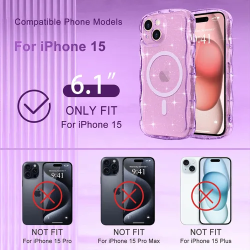 Vista 199 de Pepmune Funda magnética para iPhone 17 Pro Max, color rosa