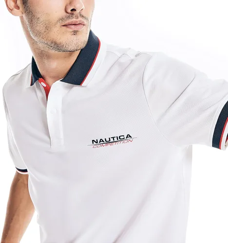 Vista 4 de Nautica Polo de ajuste clásico fabricado de forma sostenible para hombre