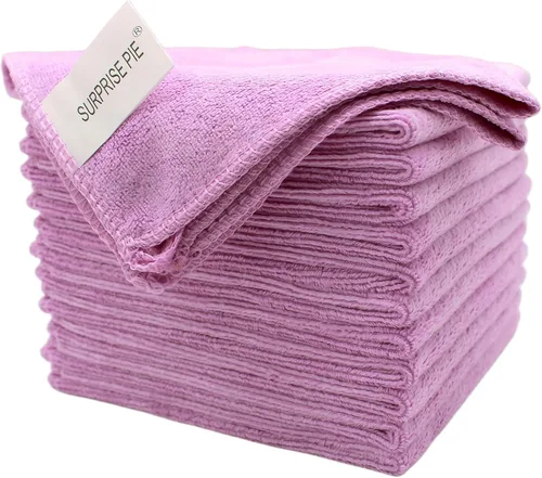 Vista 12 de Paños de limpieza de microfibra de alta calidad, ultra absorbentes, sin pelusas, para cocina, vidrio, cuidado del automóvil, acero inoxidable