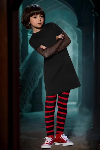 Vista 3 de BesserBay Ropa de vampiro de Halloween para niñas de 4 a 12 años