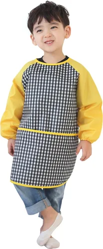 Vista 46 de Plie Kids Waterproof Art Smock – Long Sleeve Apron for Painting, Baking, Sensory Play (Ages 1–10)