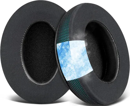 Vista 14 de SOULWIT Almohadillas de gel refrescante para Audio-Technica ATH M50X/M40X, HyperX Cloud/Alpha, SteelSeries Arctis, almohadillas para los oídos