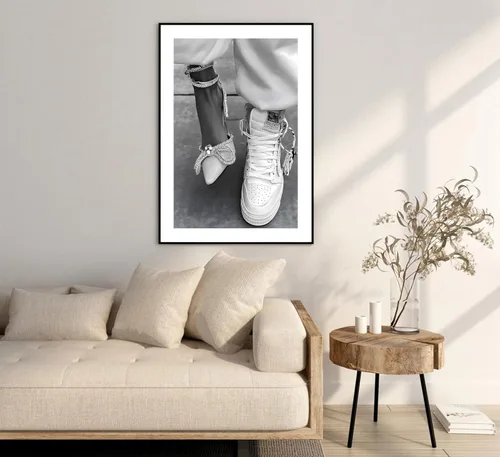 Vista 7 de Póster feminista de moda para adolescentes y niñas, impresión femenina en blanco y negro, cuadro de lienzo ecléctico para decoración de pared