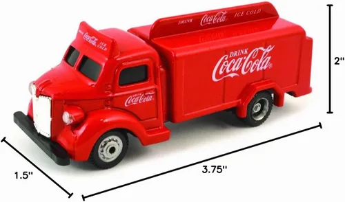 Vista 3 de Motor city classics Camión botella Coca-Cola 1947 (rojo) Modelo a escala 1:87 coleccionable a presión 440537