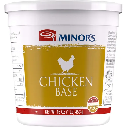 Vista 5 de Minor's Bases y caldos de carne y pollo, ideal para sopas y salsas, 0.00 oz de grasa trans, sin MSG añadido, 16 onzas