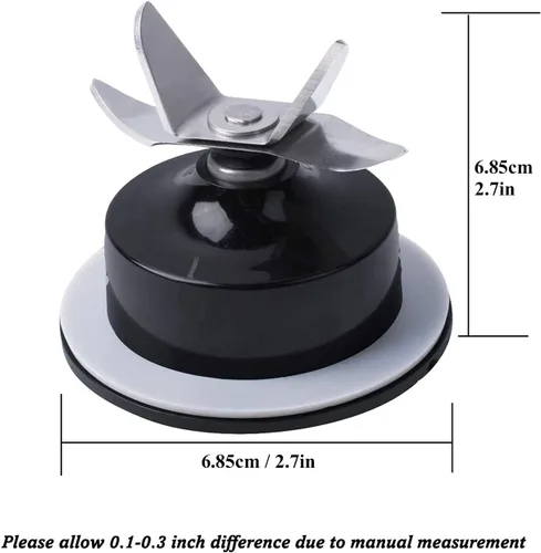 Vista 2 de 990140200 - Cuchilla de repuesto para Hamilton Beach 908/909/939 Includes blender gasket; stainless steel blade assembly fits select