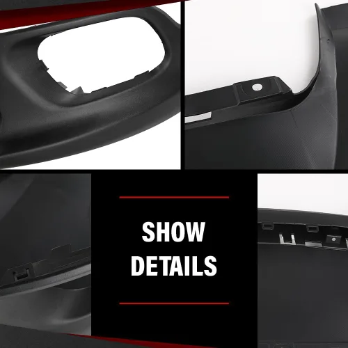 Vista 5 de Cubierta de parachoques delantero inferior compatible con Jeep Cherokee (submodelo: Latitude, Limited, North, Sport) 2014 2015 2016 2017 2018 Negro