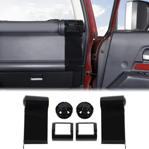 Vista 10 de Aunginsy Cubierta de salida de aire lateral de consola central compatible con Toyota FJ Cruiser 2007-2021 Cubierta de panel lateral de aire