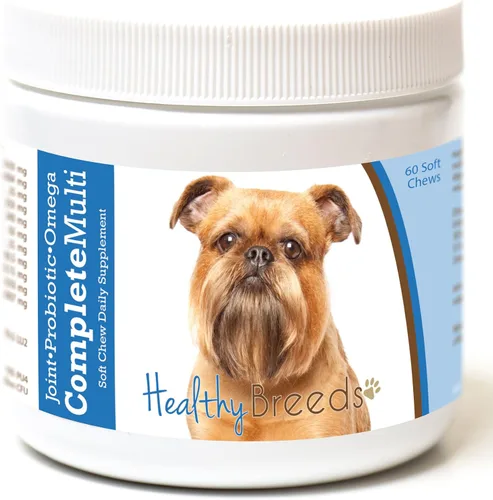Vista 368 de Healthy Breeds Affenpinscher todo en uno multivitamínico suave masticable 60