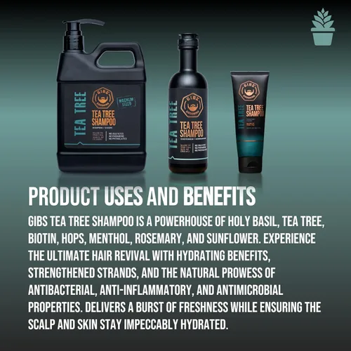 Vista 4 de GIBS Grooming Tea Tree Shampoo - Sulfate and Paraben Free