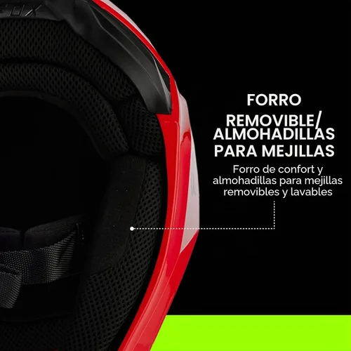Vista 12 de Fox Racing Casco unisex V1 para motocross para motocross, índigo oscuro, talla S