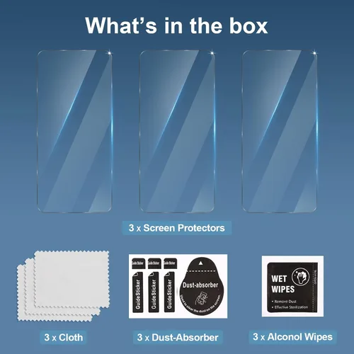 Vista 8 de GiiYoon - Paquete de 3 protectores de pantalla para OnePlus 15R, vidrio templado [cobertura completa HD] [fácil instalación]