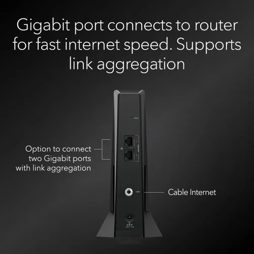 Vista 8 de NETGEAR Nighthawk DOCSIS 3.1 Módem de cable de división media/alta (CM2500) – Aprobado para las velocidades más rápidas de hoy y compatible