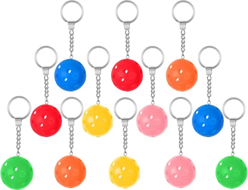 Vista 8 de 6Pcs Gifts for Pickleball Lovers Pickleball Ornament Pickleball Keychain Pickleball Keychains Bulk