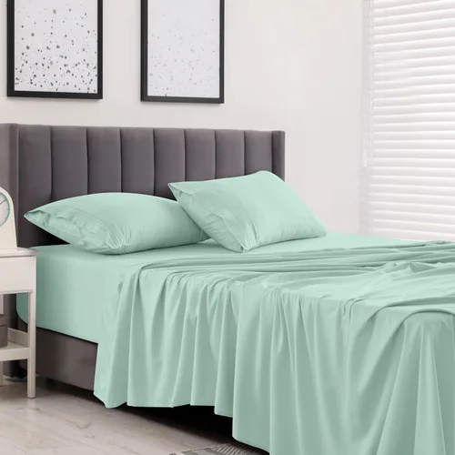 Vista 35 de LUX Décor - Juego de sábanas Twin de microfibra ultrasuave de 3 piezas con sábana encimera, sábana bajera de 16 pulgadas de profundidad y funda