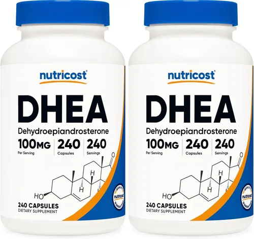 Vista 7 de Nutricost DHEA 100 mg, 120 Cápsulas - Sin Gluten, Sin Soja, Sin OGM, Suplemento