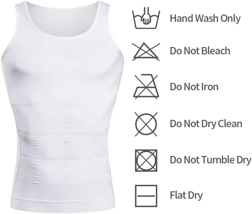 Vista 6 de GSKS Compression Shirts for Men Body Shaper Slimming Shirts Shapewear with Zipper
