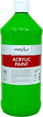 Vista 43 de Handy Art Pintura acrílica, juego de 12 colores, botellas de 16 onzas, acrílico líquido para estudiantes semibrillante, consistencia de flujo