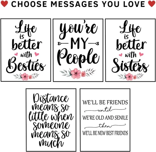 Vista 3 de Gossby Taza de Café Personalizada de Amistad - Regalo Personalizado de Larga Distancia para Mujeres Mejores Amigas con Diseño, Nombre - Navidad