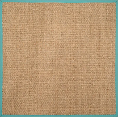 Vista 168 de SAFAVIEH Natural Fiber Collection NF114A - Alfombra de pasillo de hierba marina con patrón de tejido de cesta y borde, de 2 pies 6 pulgadas x 16