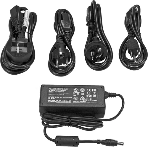 Vista 5 de StarTech.com Adaptador de corriente CC - 12V, 2A - Adaptador de corriente de repuesto universal (NA, EU, UK, AU) (SVA12M2NEUA) Adaptador