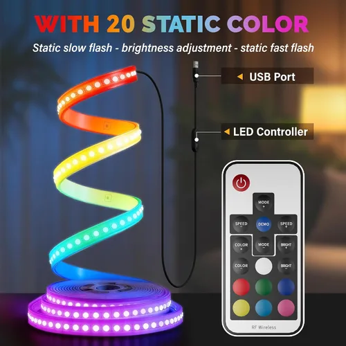 Vista 8 de YESHOMY Mesa de Centro Elevable de 40" con Almacenamiento Oculto y Luces LED Multicolor, Mesa Cuadrada Moderna de Madera con 4 Estantes Abiertos
