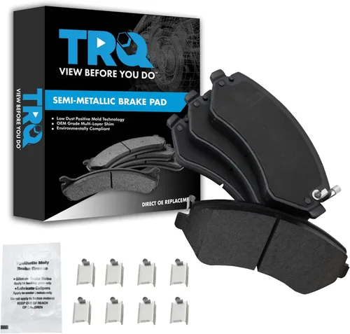 Vista 29 de TRQ Pastillas de freno delanteras semi metálicas compatibles con Ford Expedition 2018-2021 F-150 2018-2020 Lincoln Navigator 2018-2022