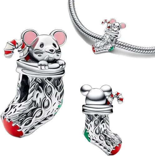 Vista 13 de Dijes de personajes de película para mujer, pulseras y collares en plata de ley 925, día de la madre, cumpleaños, Navidad