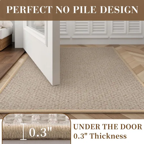 Vista 5 de RESARE Tapete de baño antideslizante, lavable a máquina, súper absorbente, de secado rápido, tapete de baño ultra suave para suelo de baño, 17 x 24