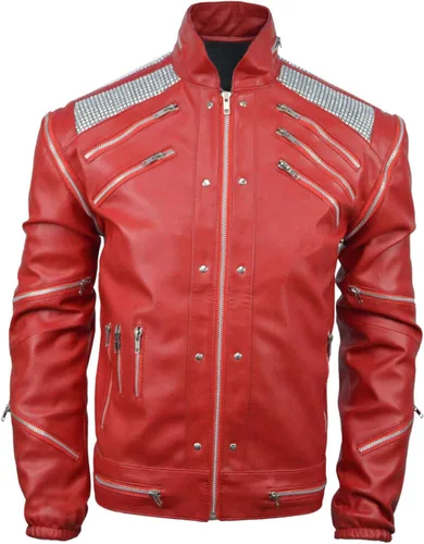 Vista 2 de Chaqueta Beat-It - Rojo - Piel sintética