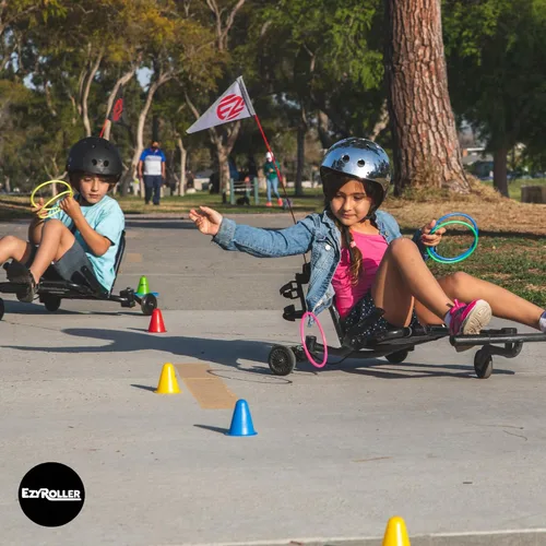 Vista 7 de EzyRoller Nuevo juguete Drifter-X Ride on para mayores de 4 años, hasta 150 libras. - Negro