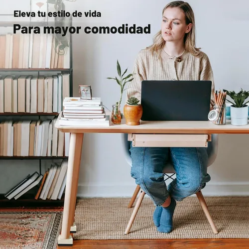 Vista 6 de ANNKUT Elevadores de Cama de 1.5 pulgadas, Bloques Elevadores Cuadrados Ajustables para Cama, Sofá, Mesa y Elevación de Sofá, Soporte de Trabajo 1.5