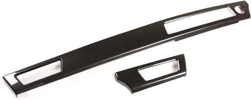 Vista 6 de YIWANG Calcomanías de fibra de carbono para el interior del tablero de instrumentos para BMW Serie 3 E90 2005-2012 LHD Auto Accesorios