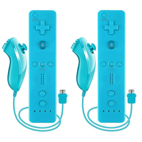 Vista 7 de Burcica 4PCS Controllers for Gamecube, with 4 Extension Cables and 4-Port USB Adapter for Switch PC Wii U Console (Black,Orange,Purple,Silvery)