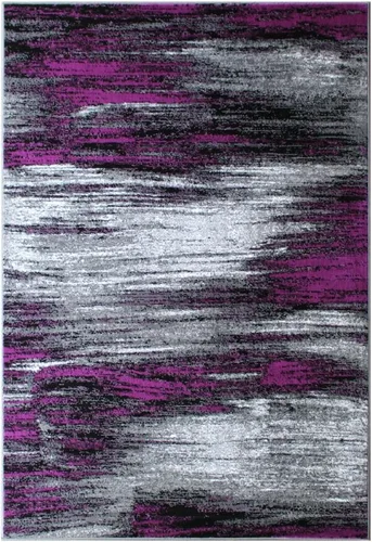 Vista 20 de Masada Rugs, Alfombra moderna y contemporánea, azul, gris y negro (2 pies x 3 pies)