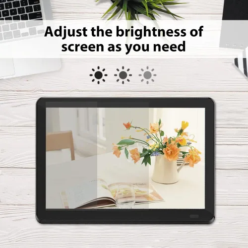 Vista 5 de Atatat - Marco de fotos digital de 10 pulgadas WiFi con pantalla táctil IPS de 1280x800, comparte fotos y vídeos a través de la aplicación, correo